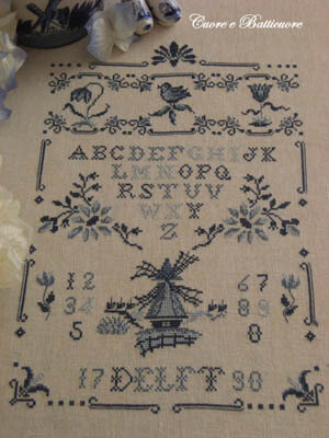 Delft Sampler - Cross Stitch Pattern
