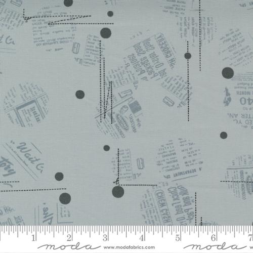 Modern BG Even More Zen Grey - News Dropping - Quilt Fabric