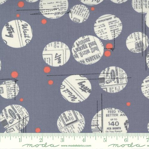 Celestial Aluminium - News Dropping Dot Circle  - Fabric