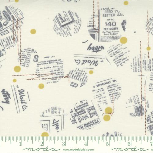 Celestial Moonbeam - News Dropping Dot Circle - Quilt Fabric