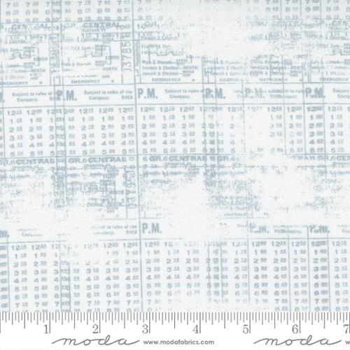 Modern BG Even More White - Stamps - Quilt Fabric