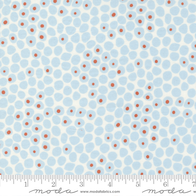 Lazy Afternoon Sky - Flowing Dots - Quilt Fabric