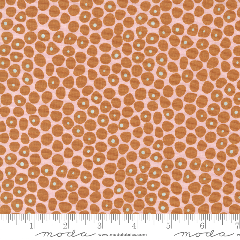 Lazy Afternoon Bronze - Flowing Dots - Quilt Fabric