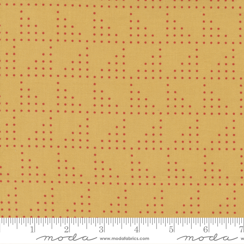 Lazy Afternoon Golden - Sketching Dots - Quilt Fabric
