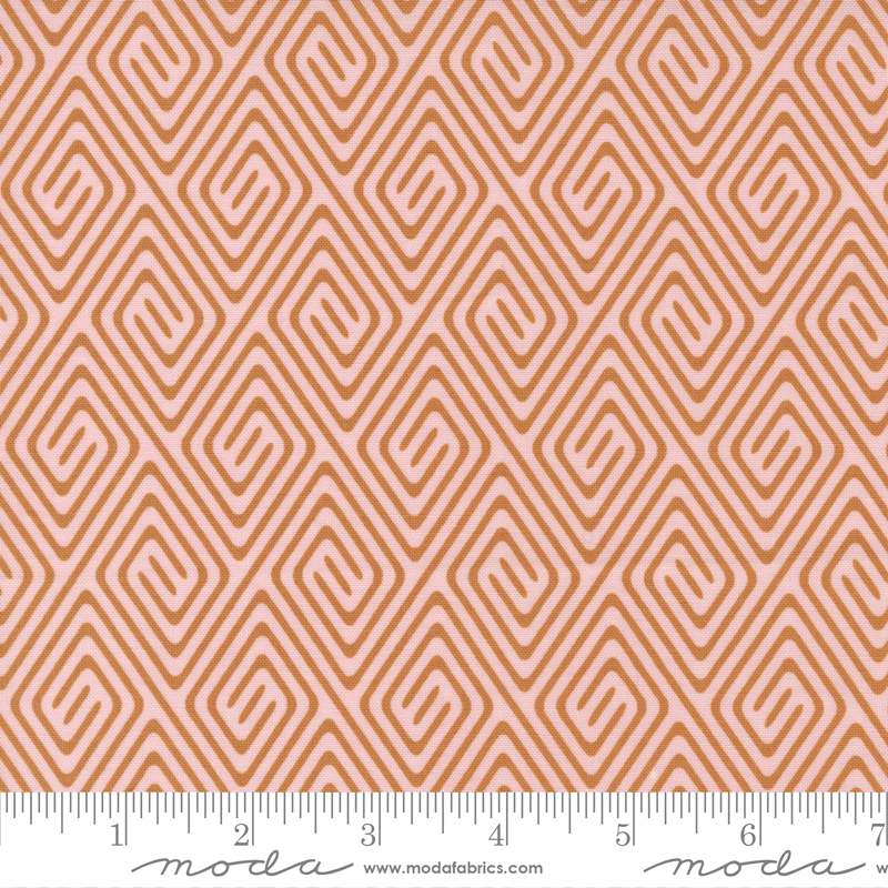 Lazy Afternoon Bronze - Weaving Geometric - Quilt Fabric