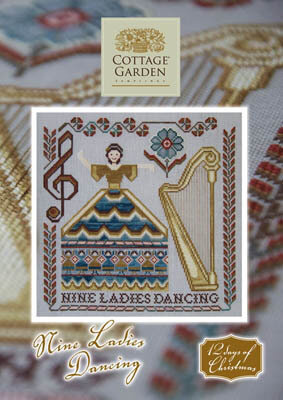 Nine Ladies Dancing - Cross Stitch Pattern