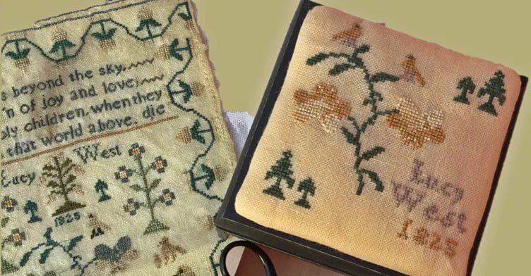 Lucy West 1825 Pincushion - Cross Stitch Pattern