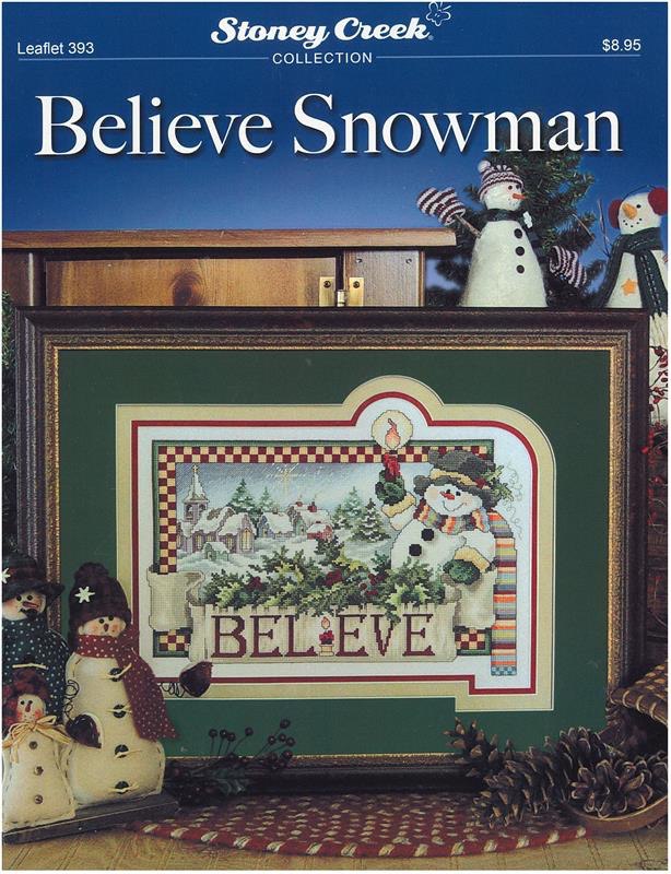 Believe Snowman - Cross Stitch Pattern