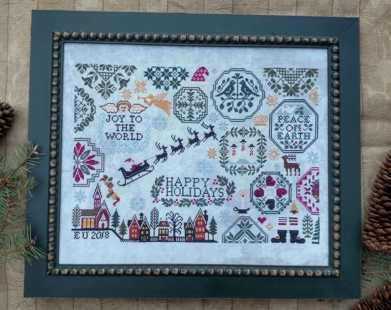 Holiday Quaker - Cross Stitch Pattern