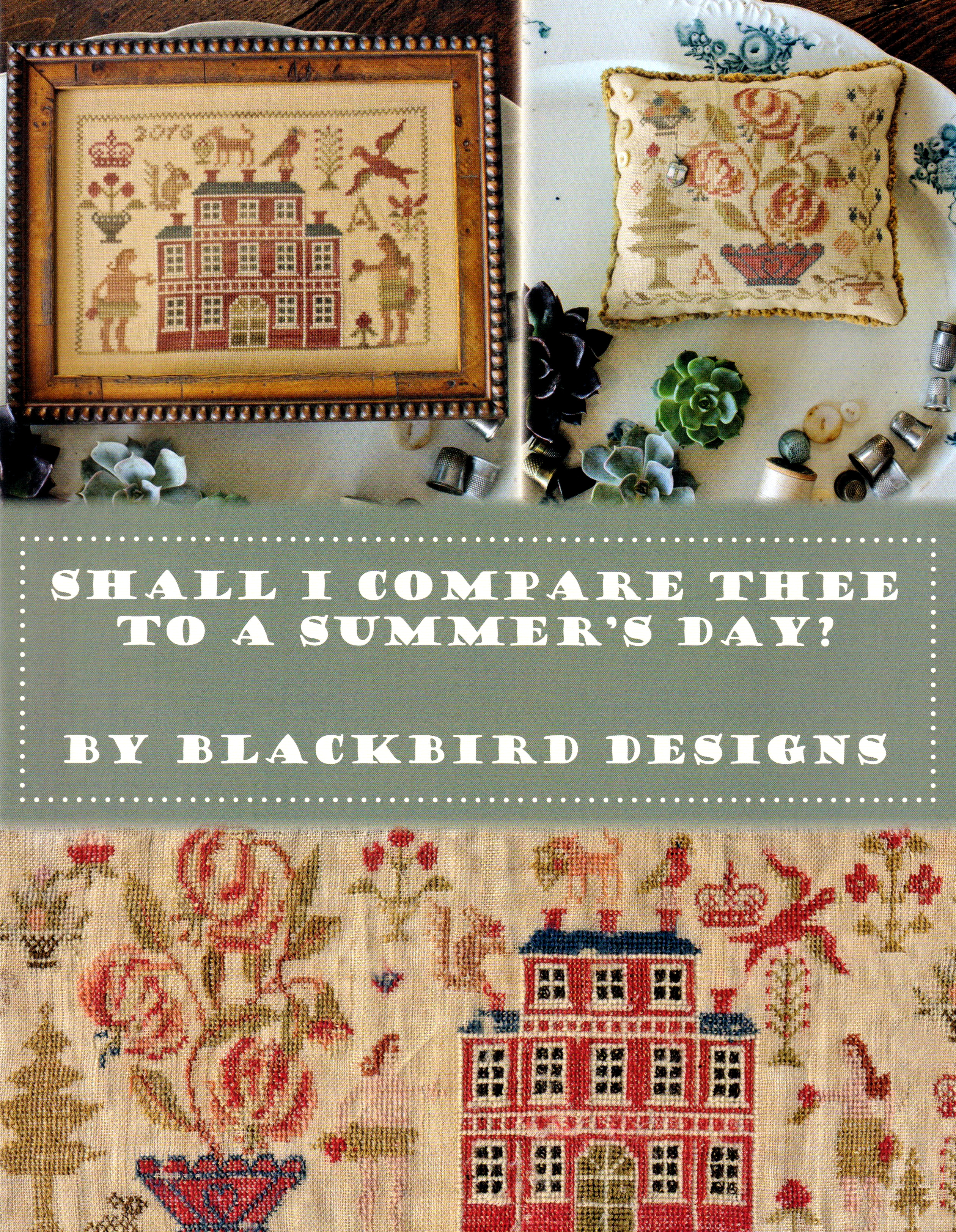 Shall I Compare Thee to a Summer Day - Cross Stitch Pattern