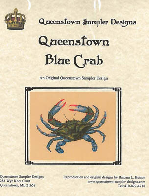 Queenstown Blue Crab - Cross Stitch Pattern