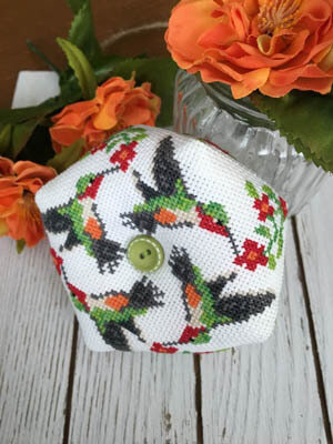 Hummingbird Biscornu - Cross Stitch Pattern