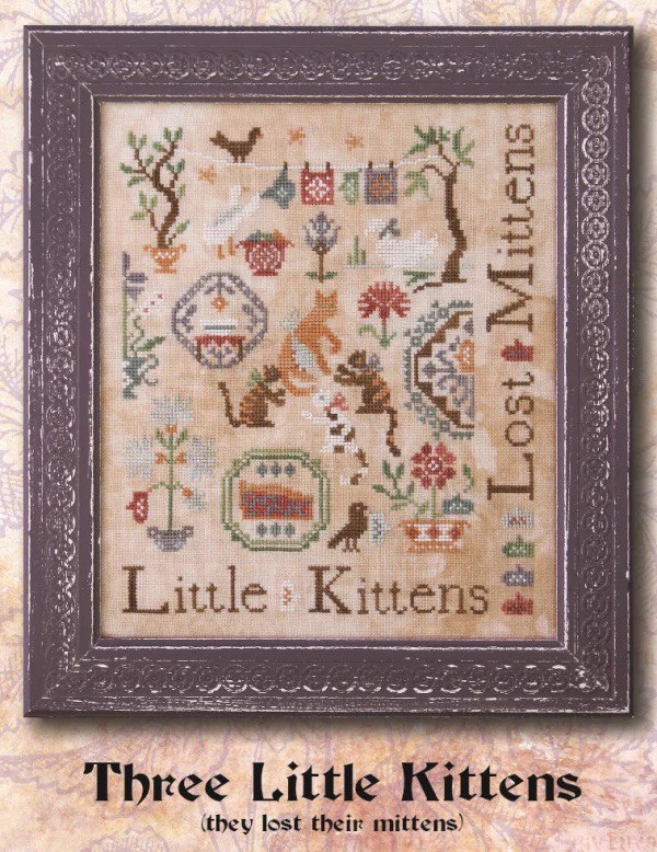 Three Little Kittens - Cross Stitch Pattern