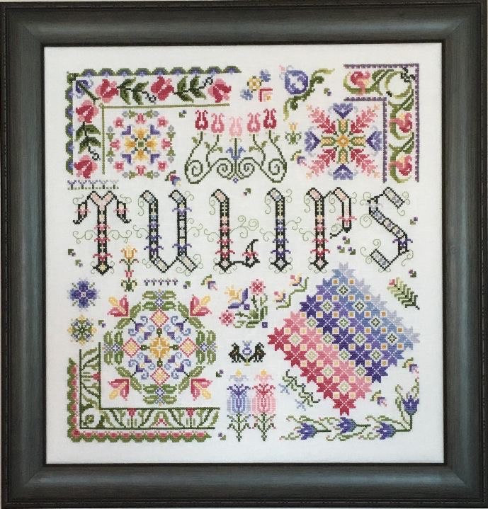 Hidden Tulips - Cross Stitch Pattern
