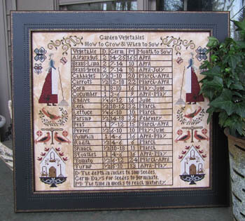 Garden Vegetables - Cross Stitch Pattern