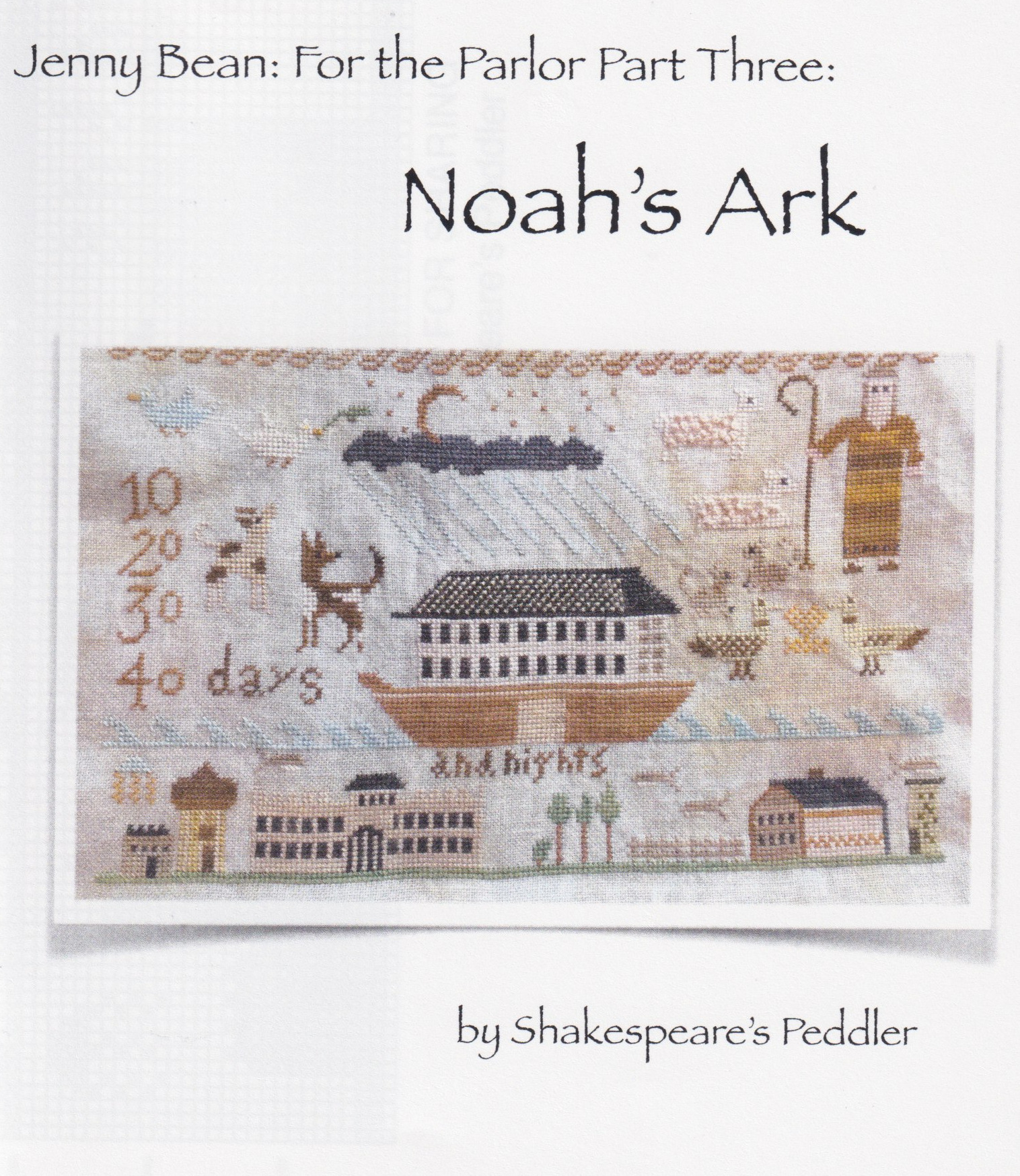 Jenny Bean Parlor 3 - Noah's Ark - Cross Stitch