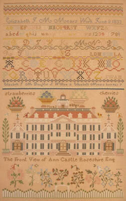 Elizabeth JM Mears 1833 - Cross Stitch Pattern