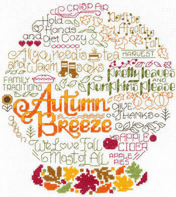 Let's Breeze into Autumn - Cross Stitch Pattern