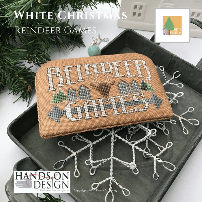 Reindeer Games - White Christmas 7 - Cross Stitch Pattern