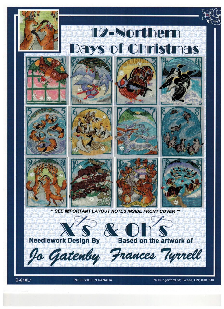 12 Northern Days of Christmas - Cross Stitch Pattern
