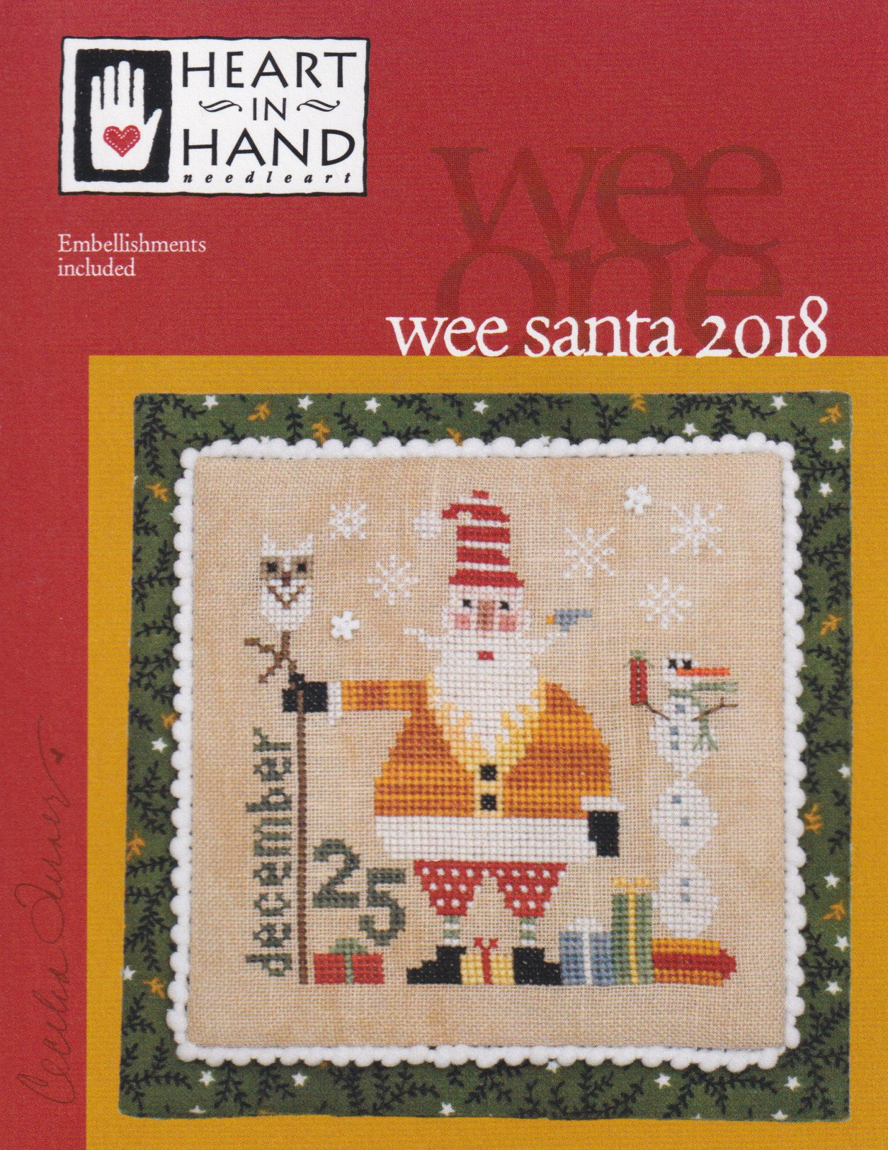 Wee Santa 2018 - Christmas Cross Stitch Pattern