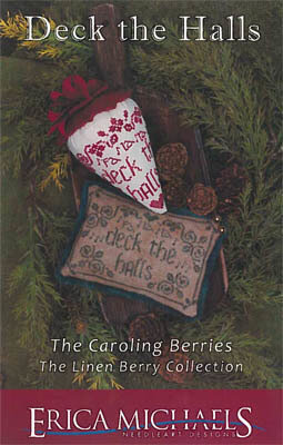 Deck the Hall - Linen Berry - Cross Stitch Pattern