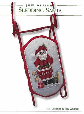Sledding Santa - Cross Stitch Pattern