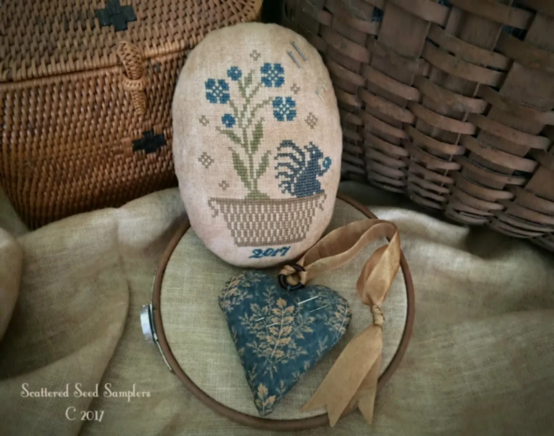 Sweet Gatherings Pinkeep & Heart - Cross Stitch Pattern