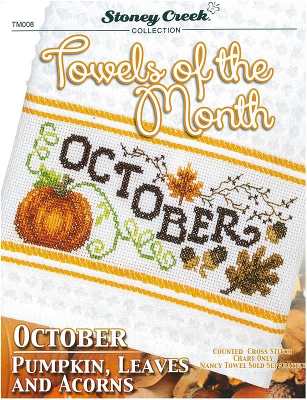 Towels of the Month - October - Cross Stitch Pattern