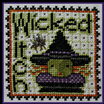 Wicked Witch (with charm) - Cross Stitch Pattern