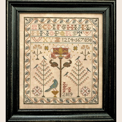Happy Life Sampler - Cross Stitch Pattern