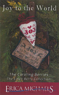 Joy to the World LINEN Berry - Cross Stitch Pattern