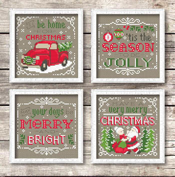 Christmas Signs - Cross Stitch Pattern