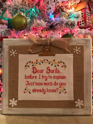 Dear Santa - Cross Stitch Pattern