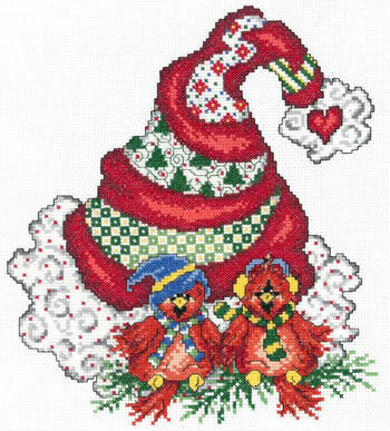 Holiday Tweet Hearts - Cross Stitch Pattern