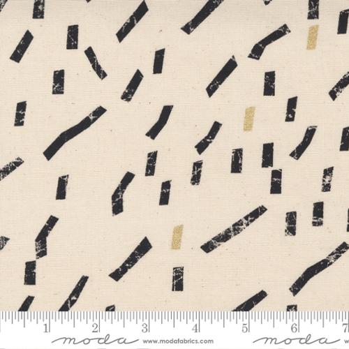 Think Ink Canvas Natural - Snippets Dots - Quilt Fabric