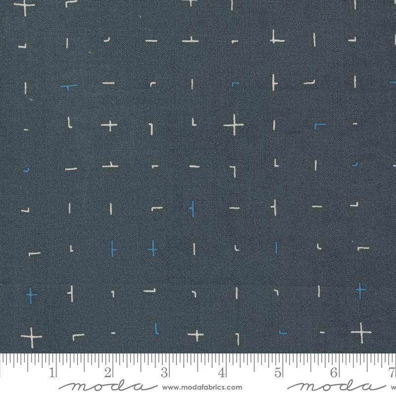 Bluish Handquilted - Charcoal - Quilt Fabric