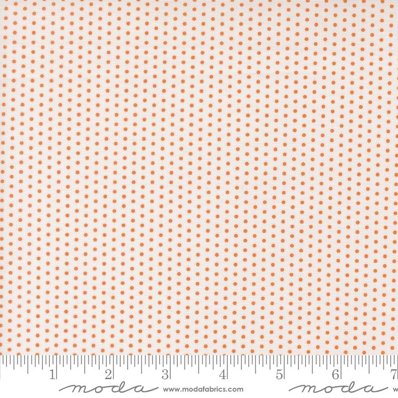 Bonbon Jar Orange - Quilt Fabric, zoomed in. Select this picture to zoom back out.