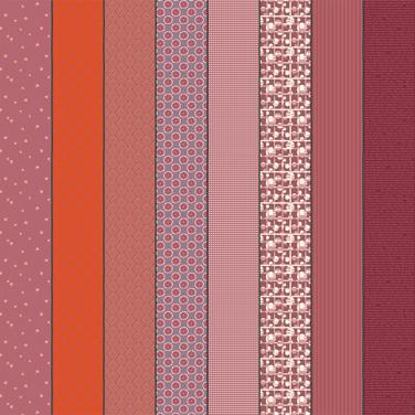 Gathered Lollies Purples Hazel - Quilt Fabric