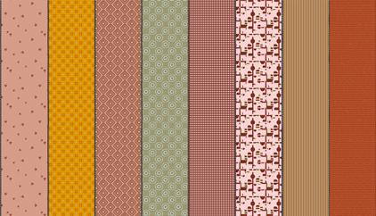 Gathered Lollies Taupes Trentham - Quilt Fabric