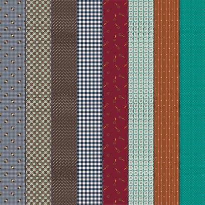 Gathered Lollies Cools Trentham - Quilt Fabric