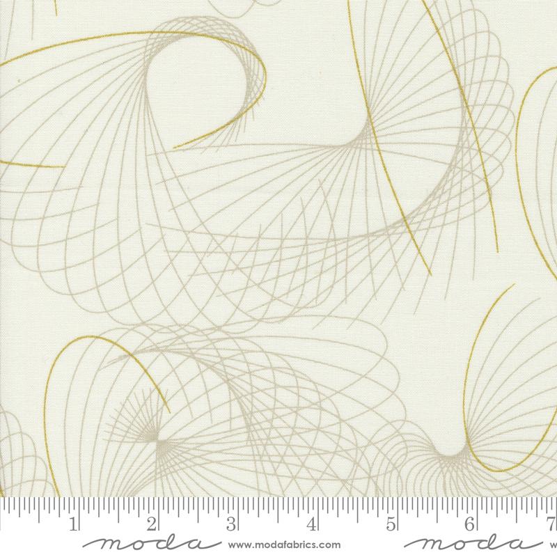 Shimmer Winds - Metallic Ivory - Quilt Fabric