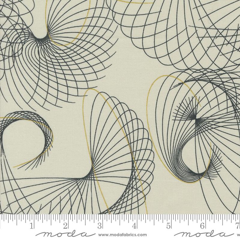 Shimmer Winds - Metallic Ecru - Quilt Fabric