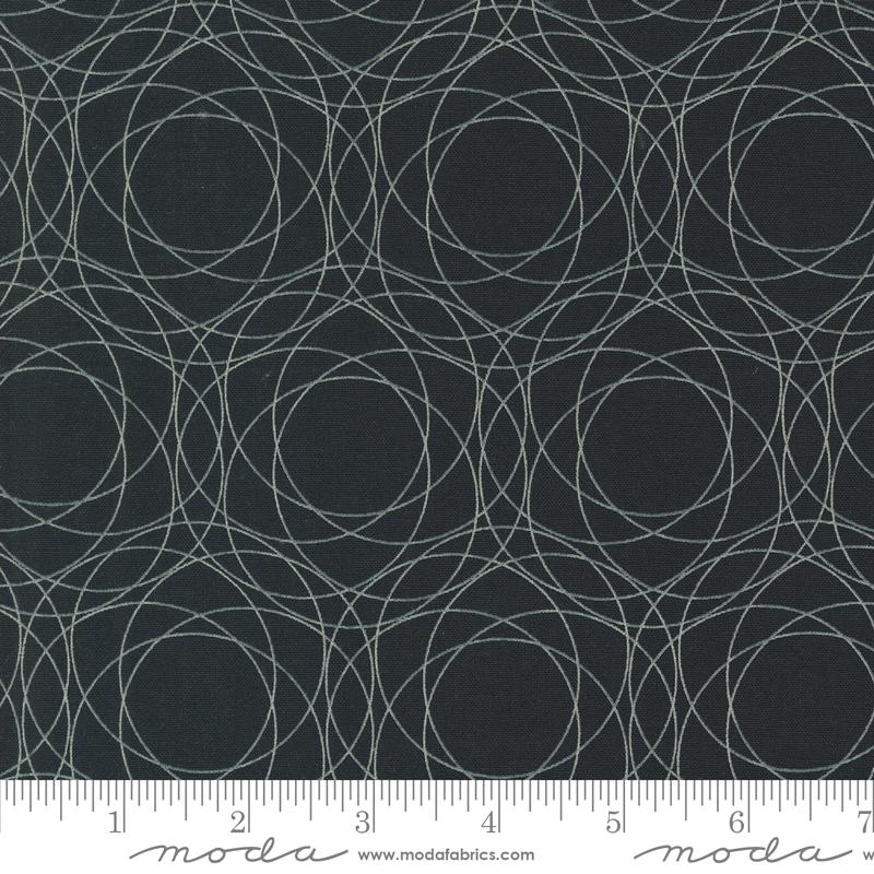 Shimmer Crystals - Ebony - Quilt Fabric