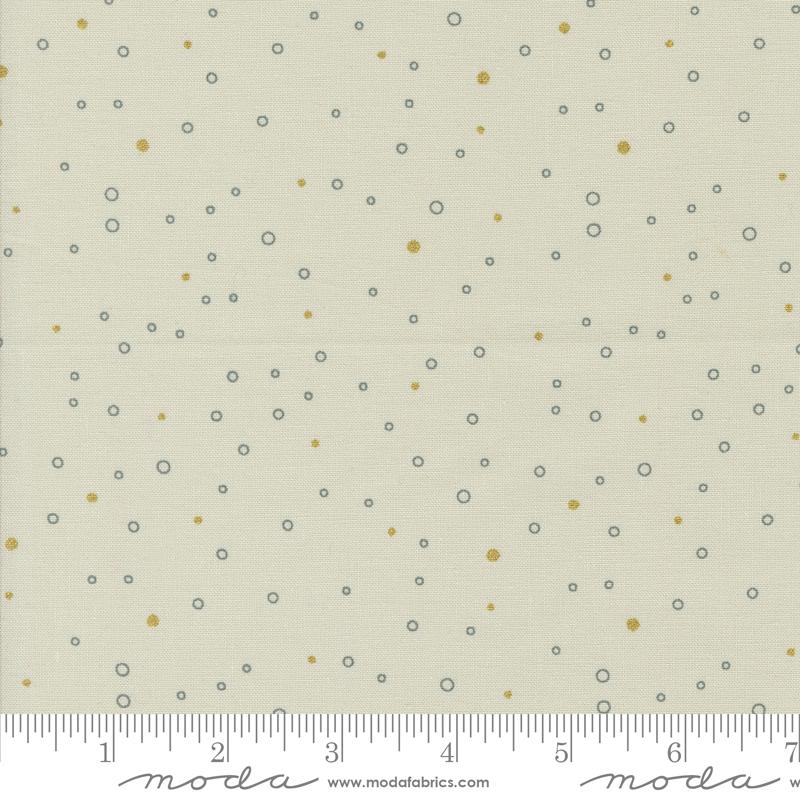 Shimmer Dots - Metallic Ecru - Quilt Fabric