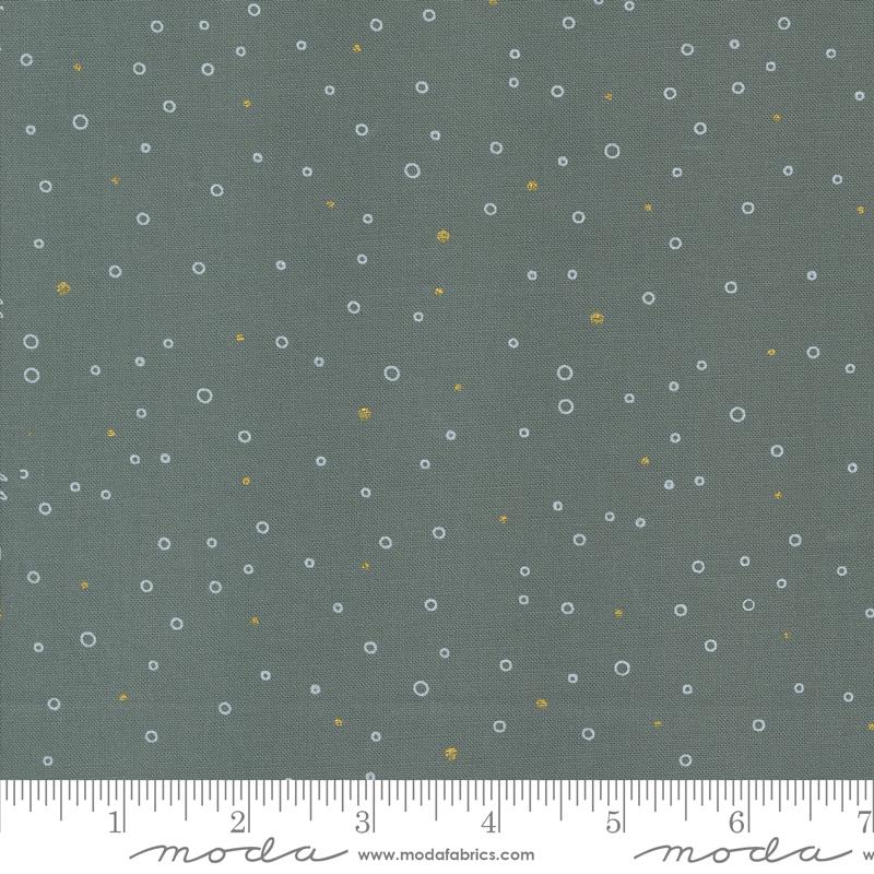 Shimmer Dots - Metallic Smoke - Quilt Fabric