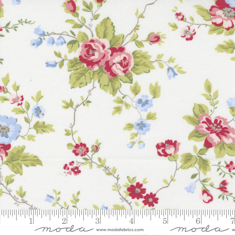 Sweet Liberty Linen White - Main - Quilt Fabric