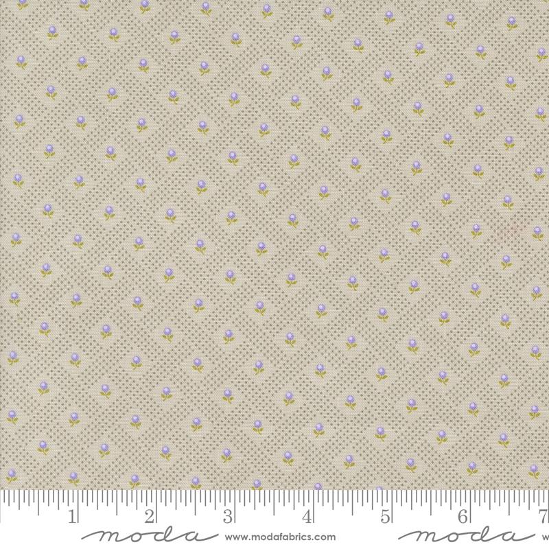Georgia Posy - Stone - Quilt Fabric