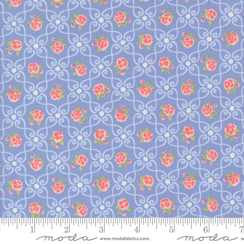 Memory Lane Diamonds Blue - Quilt Fabric