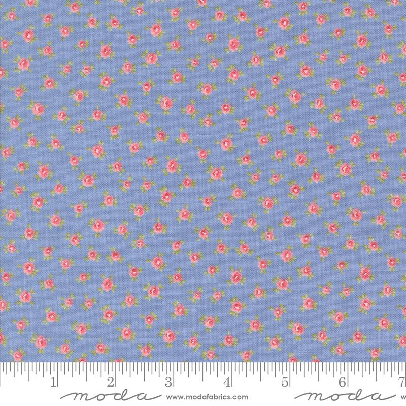 Memory Lane Floral Blue - Quilt Fabric